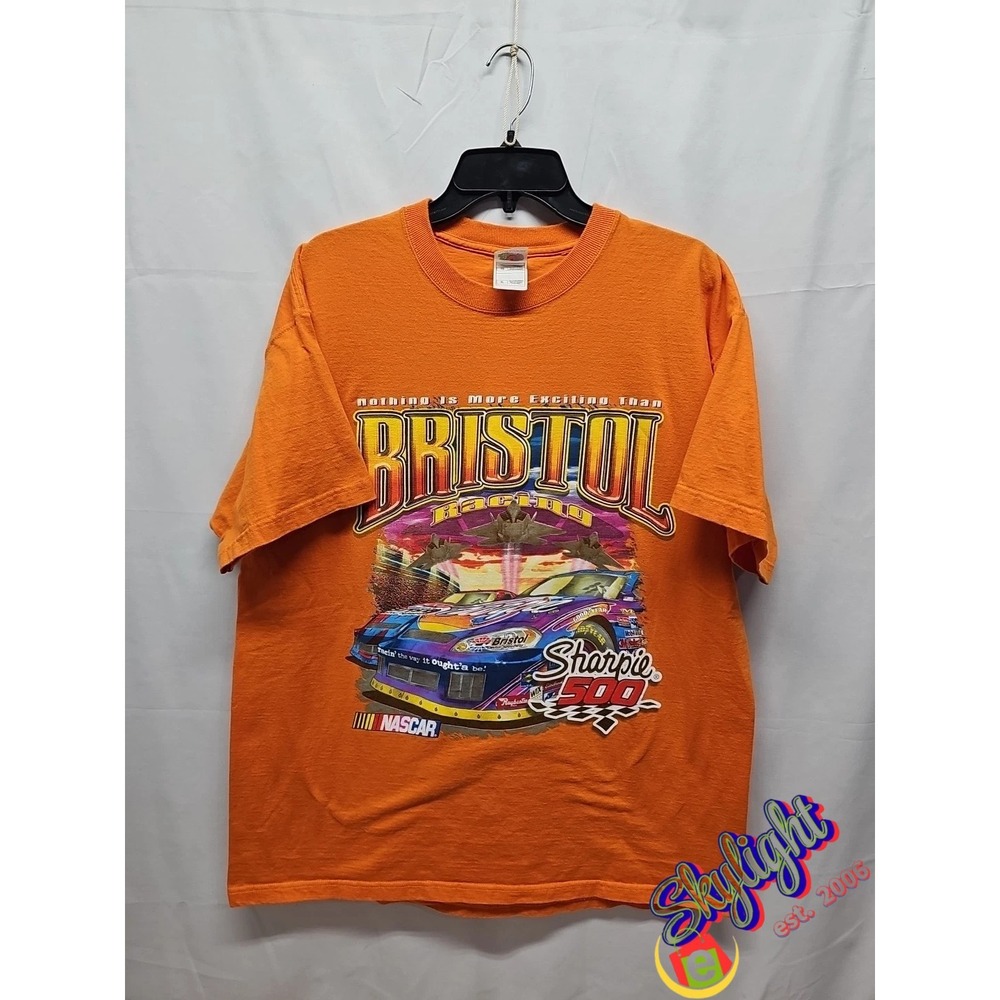 2006 Bristol Men Orange Motor Speedway Sheet Metal Showdown Sharpie 500 Shirt XL